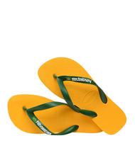 HAVAIANAS BRASIL LOGO Infradito  pop yellow - Scarpe Unisex - 4