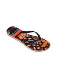 HAVAIANAS SLIM PATCHWORK Infradito beige/black - Scarpe Donna - 3