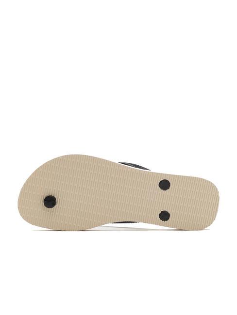 SLIM PATCHWORK Infradito beige/black - Scarpe Donna