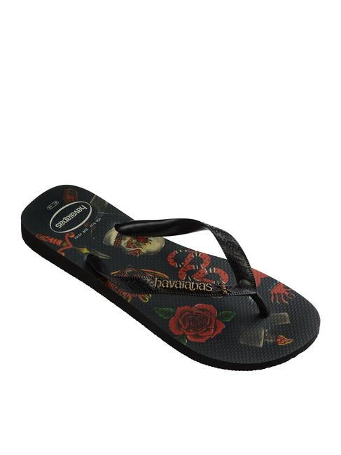 TOP TRIBO Infradito black black - Scarpe Uomo