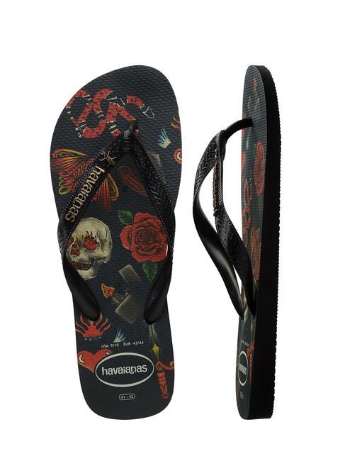 TOP TRIBO Infradito black black - Scarpe Uomo