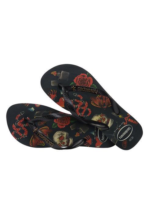 TOP TRIBO Infradito black black - Scarpe Uomo