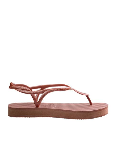 LUNA FLATFORM Sandalo infradito flatform CROCUS/ROSE - Scarpe Donna