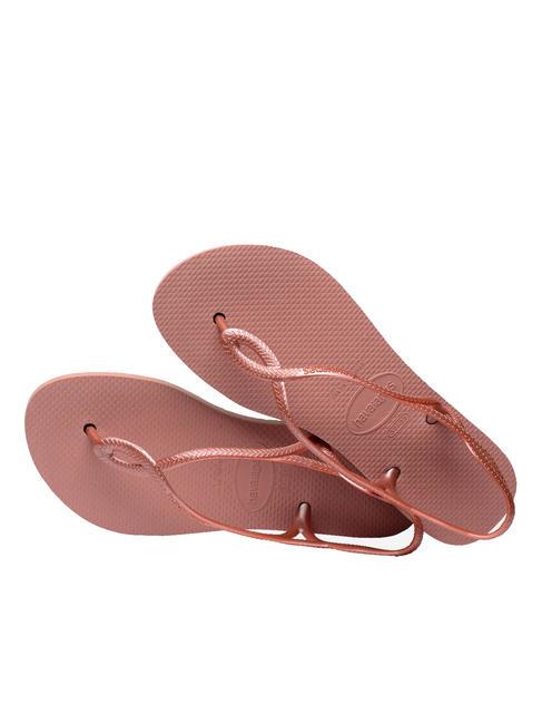 LUNA FLATFORM Sandalo infradito flatform CROCUS/ROSE - Scarpe Donna