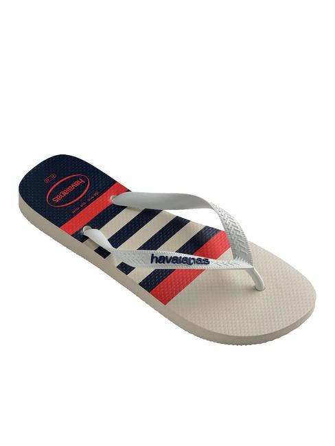 TOP NAUTICAL Infradito white/white/navy blue - Scarpe Uomo