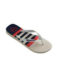 HAVAIANAS TOP NAUTICAL Infradito white/white/navy blue - Scarpe Uomo - 3