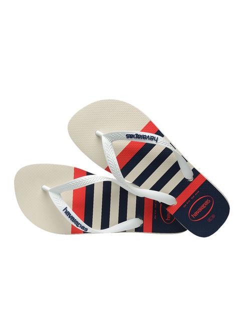 TOP NAUTICAL Infradito white/white/navy blue - Scarpe Uomo
