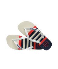 HAVAIANAS TOP NAUTICAL Infradito white/white/navy blue - Scarpe Uomo - 4