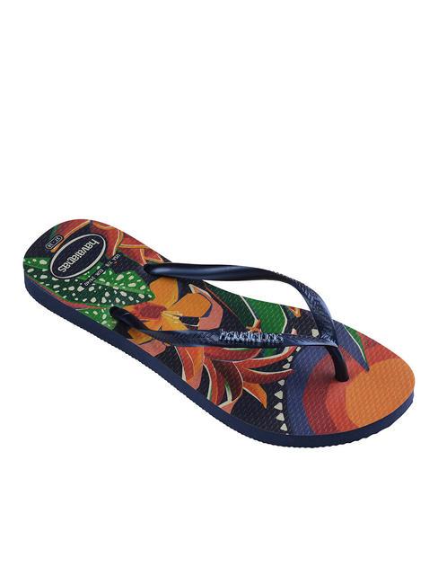  Infradito SLIM TROPICAL NAVY/BLUE/NAVY - Scarpe Donna