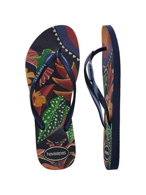  Infradito SLIM TROPICAL NAVY/BLUE/NAVY - Scarpe Donna