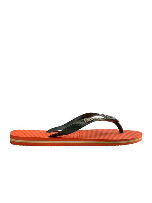 BRASIL LOGO Infradito  sunset orange - Scarpe Unisex