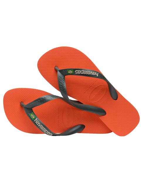 BRASIL LOGO Infradito  sunset orange - Scarpe Unisex