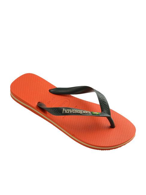 BRASIL LOGO Infradito  sunset orange - Scarpe Unisex