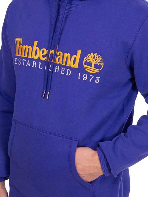 LS  Felpa con cappuccio clematis blue wb - Felpe Uomo