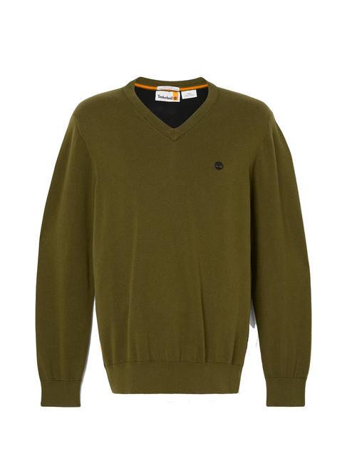WILLIAMS RIVER  Maglia in cotone darkoliv - Maglie Uomo