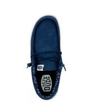 HEY DUDE WALLY CANVAS M Mocassini easy-on in tela navy - Scarpe Uomo - 5
