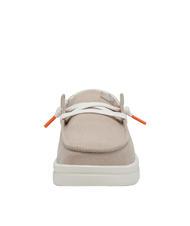 HEY DUDE WENDY RISE Scarpa mocassino easy-on in misto lino chambray sandshell - Scarpe Donna - 3