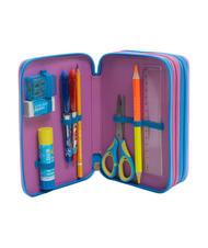 CAMOMILLA DREAMS&FLOWERS Astuccio 3 zip con kit scuola Nero - Astucci e Accessori - 3