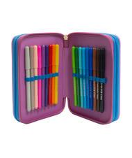 CAMOMILLA DREAMS&FLOWERS Astuccio 3 zip con kit scuola Nero - Astucci e Accessori - 4