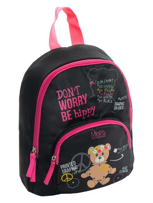 DON'T WORRY BE HIPPY Zaino mini Nero - Zaini Scuola & Tempo Libero