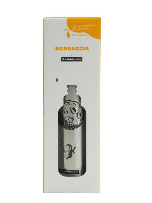 GIFT&DECOR Borraccia tappo cannuccia 500 ml silver - Borracce termiche