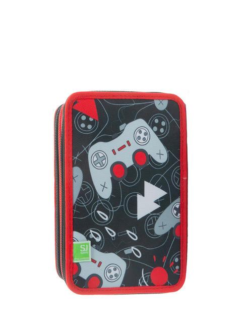 EVER Astuccio 3 zip con kit scuola ROSSO - Astucci e Accessori