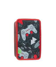 SJGANG EVER Astuccio 3 zip con kit scuola ROSSO - Astucci e Accessori - 5