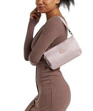 KIPLING MASHA Borsa a spalla piccola pink flow embosse - Borse Donna - 6