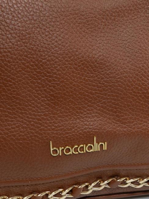 NORA Borsa shopping in pelle marrone - Borse Donna