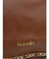 BRACCIALINI NORA Borsa shopping in pelle marrone - Borse Donna - 3