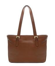 BRACCIALINI NORA Borsa shopping in pelle marrone - Borse Donna - 4