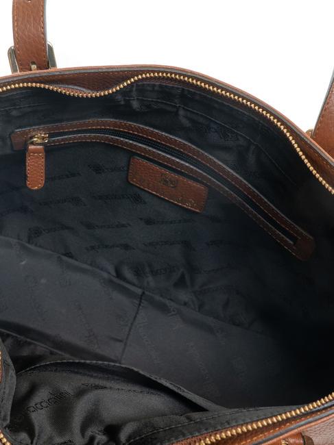 NORA Borsa shopping in pelle marrone - Borse Donna