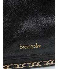 BRACCIALINI NORA Borsa sacca in pelle nero - Borse Donna - 3