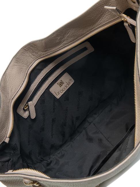 NORA Borsa sacca in pelle cipria - Borse Donna