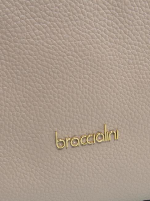 NAOMI Borsa a spalla in pelle cipria - Borse Donna