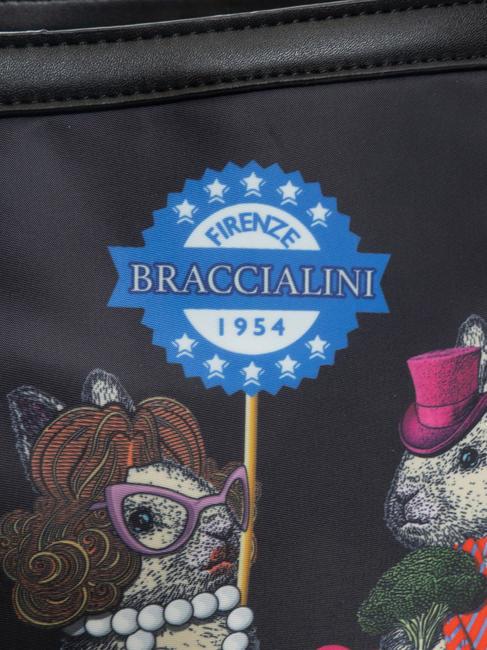 JENNIFER Borsa shopping con stampa nero - Borse Donna