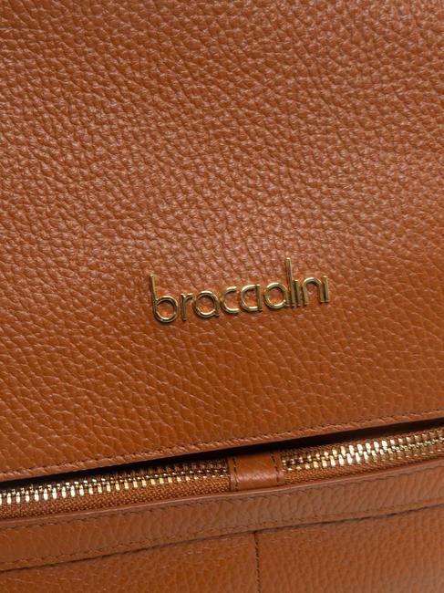 NORA Borsa a spalla in pelle cuoio - Borse Donna