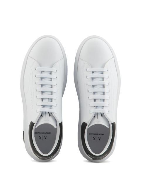 ACTION Sneakers in pelle op.white+black - Scarpe Uomo