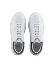 ARMANI EXCHANGE ACTION Sneakers in pelle op.white+black - Scarpe Uomo - 3