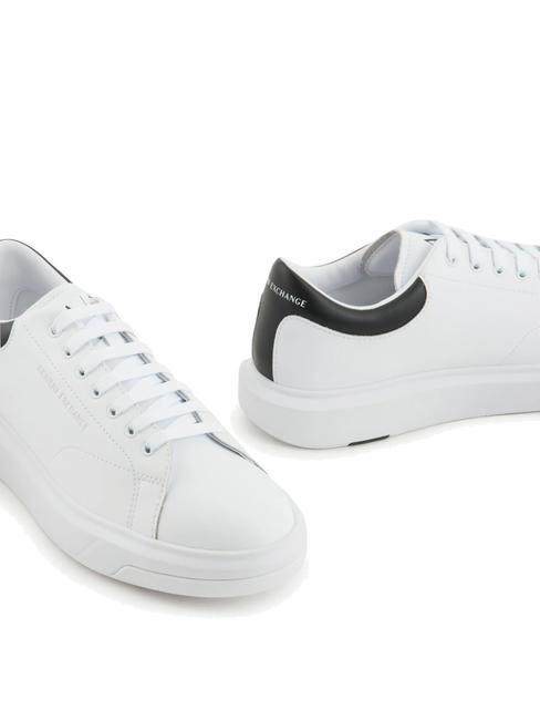 ACTION Sneakers in pelle op.white+black - Scarpe Uomo