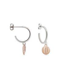 Boucles D'oreilles Pendantes Alviero Martini - Cristal Swarovski Rond - Acier - Neuves Avec étiquettes