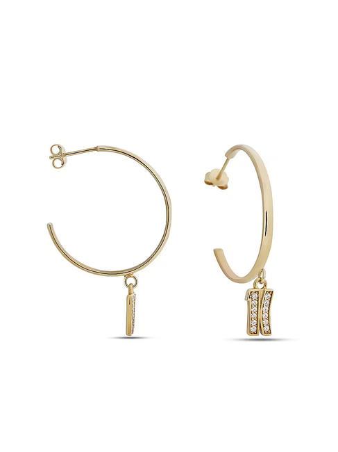 BROADWAY Orecchini cerchio con pendente oro - Orecchini