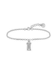 ALVIERO MARTINI PRIMA CLASSE BROADWAY Bracciale con charm logo e zirconi acciaio - Bracciali Donna - 3