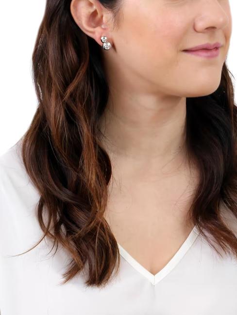 CHAMPS ELYSEES Orecchini doppi con zirconi acciaio - Orecchini