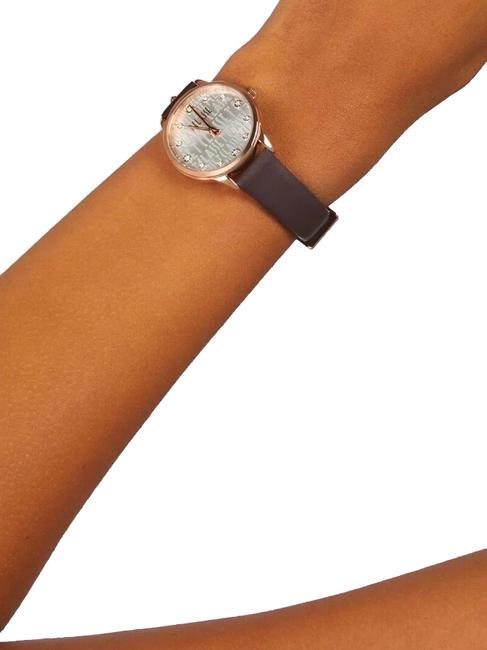 FORMENTERA Orologio solo tempo oro-prugna - Orologi