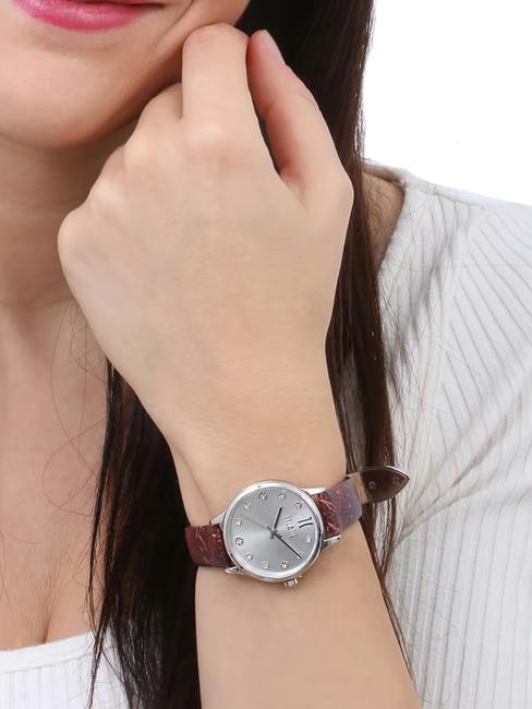 FORMENTERA Orologio solo tempo acciaio-rosso - Orologi