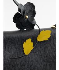 BRACCIALINI SARA Borsa cartelletta in pelle nero/argento - Borse Donna - 4