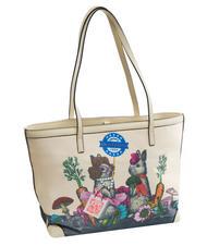 BRACCIALINI JENNIFER Borsa shopping con stampa beige - Borse Donna - 2