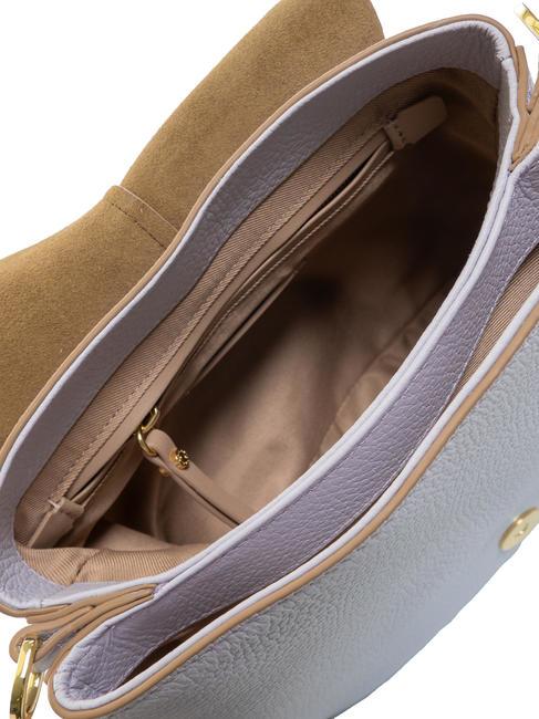 HELENA ROUND Borsa a tracolla, in pelle lilac - Borse Donna