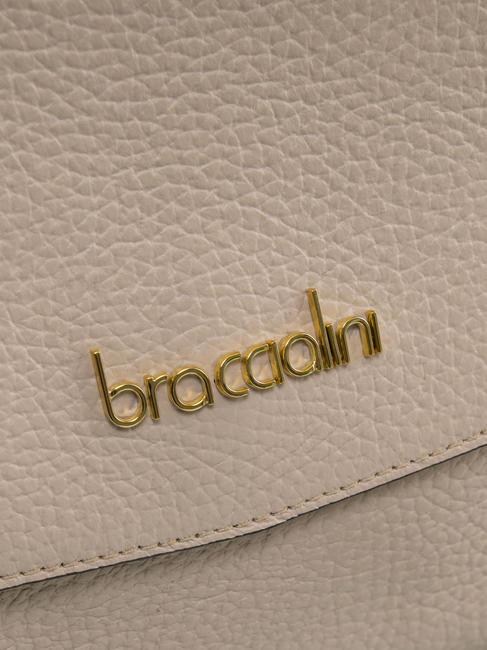 NAOMI Borsa tracolla in pelle con flap cipria - Borse Donna